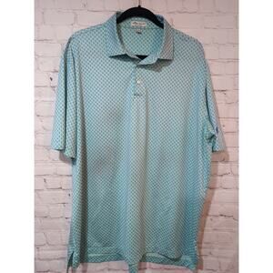 Peter Millar Sz XL Summer Comfort Performance Skulls All Over Print Golf Polo